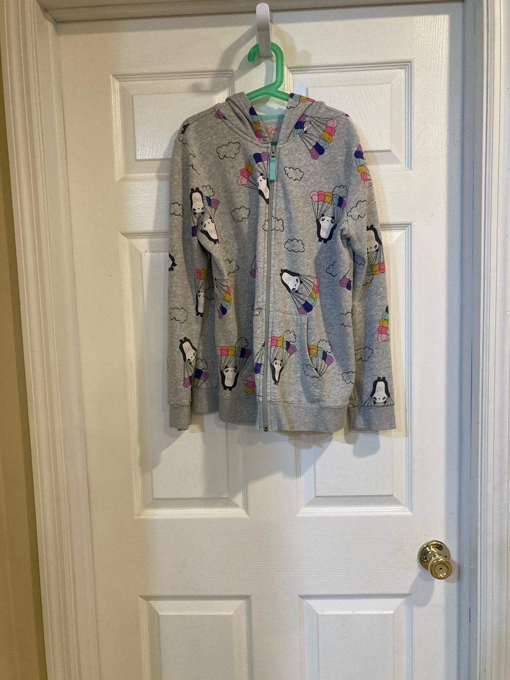 Cat and Jack rainbow parachute panda hoodie